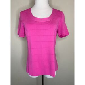 Petunia Pink Sweater Sz Large Ribbed